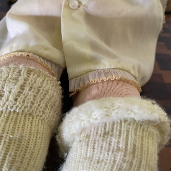 Vintage Signed Xazier Robert’s 1978-82 Cabbage Patch Doll Blonde Outfit Pacifier - Picture 15 of 16